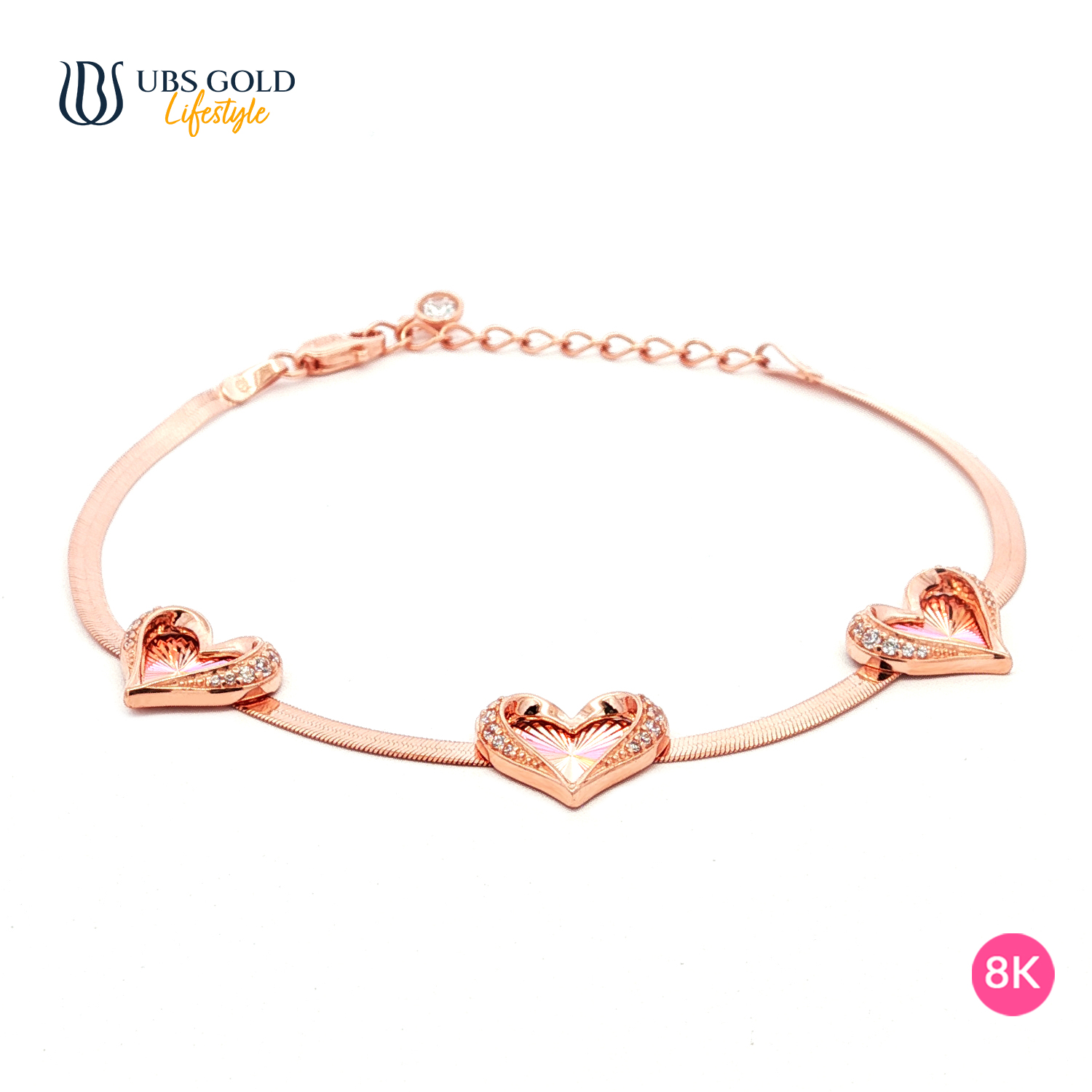 UBS Gold Gelang Emas Millie Molly Rainbow - K6g0070K - 8K