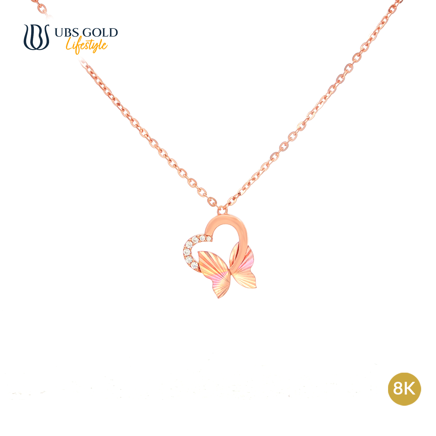 UBS Gold Kalung Emas Millie Molly Rainbow - K6k0202K - 8K