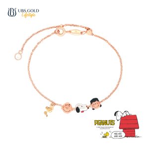 UBS Gold Gelang Emas Peanuts Snoopy - K9g0005 - 17K