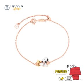 UBS Gold Gelang Emas Peanuts Snoopy With Woodstock - K9g0006 - 17K