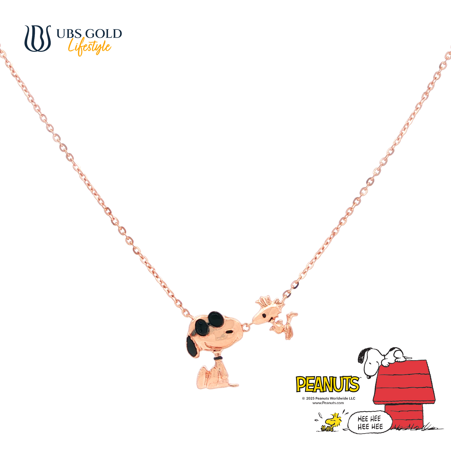 UBS Gold Kalung Emas Peanuts Snoopy - K9k0015 - 17K