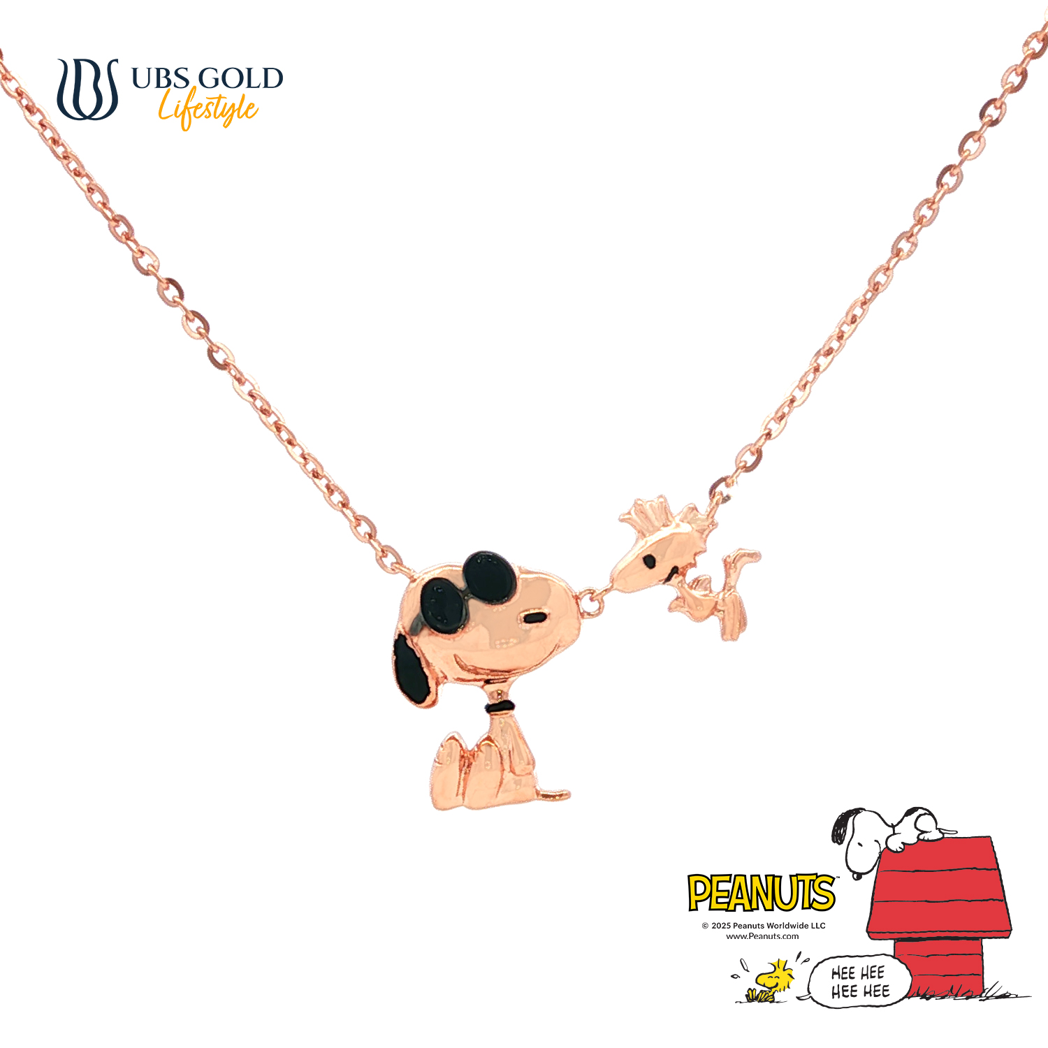 UBS Gold Kalung Emas Peanuts Snoopy - K9k0015 - 17K