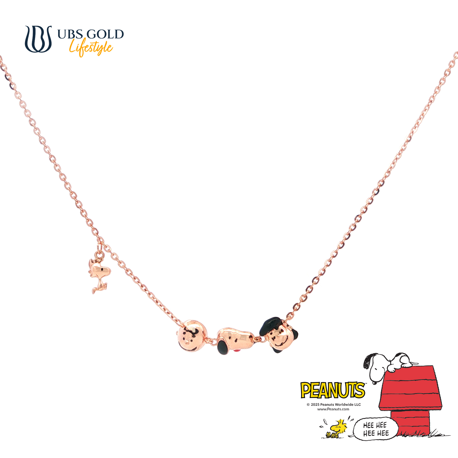 UBS Gold Kalung Emas Peanuts Snoopy - K9K0021 - 17K