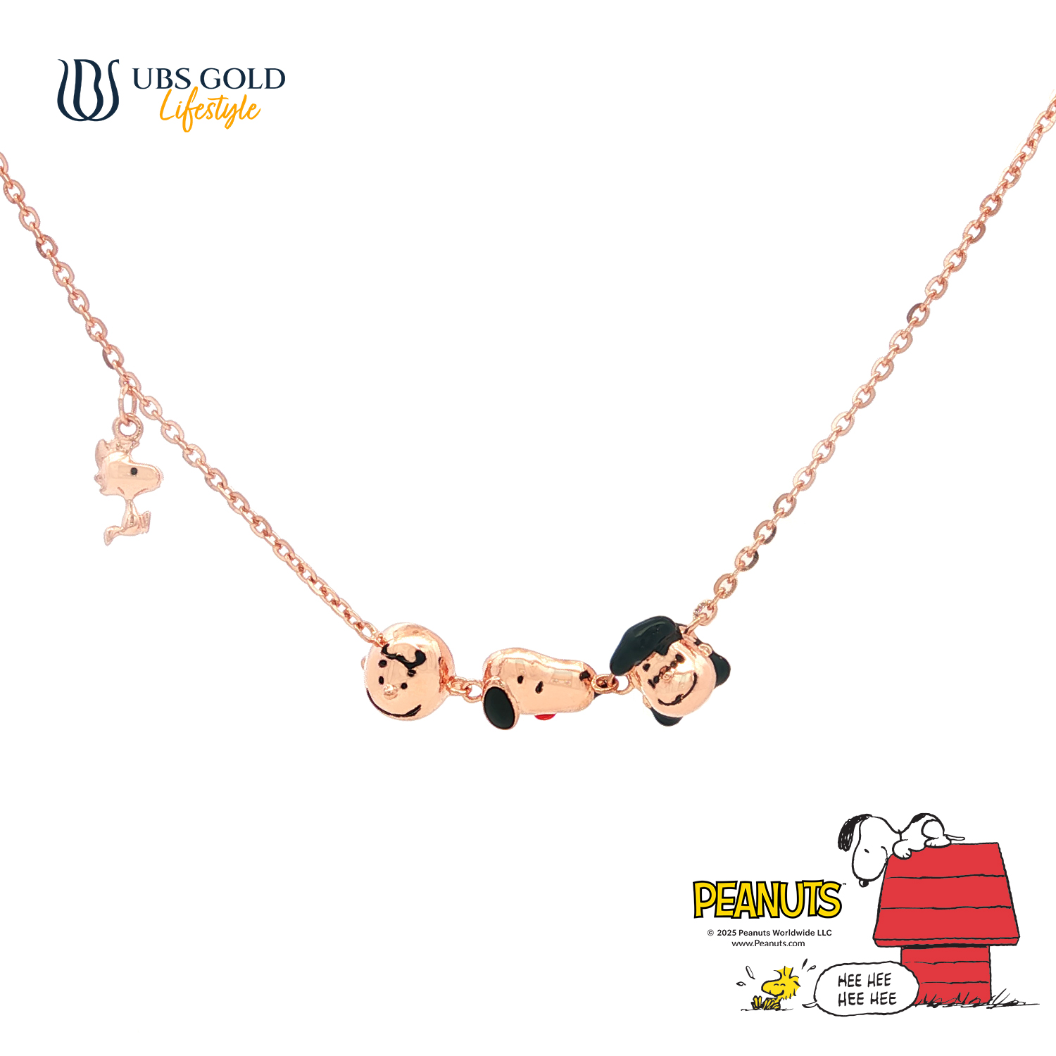 UBS Gold Kalung Emas Peanuts Snoopy - K9K0021 - 17K