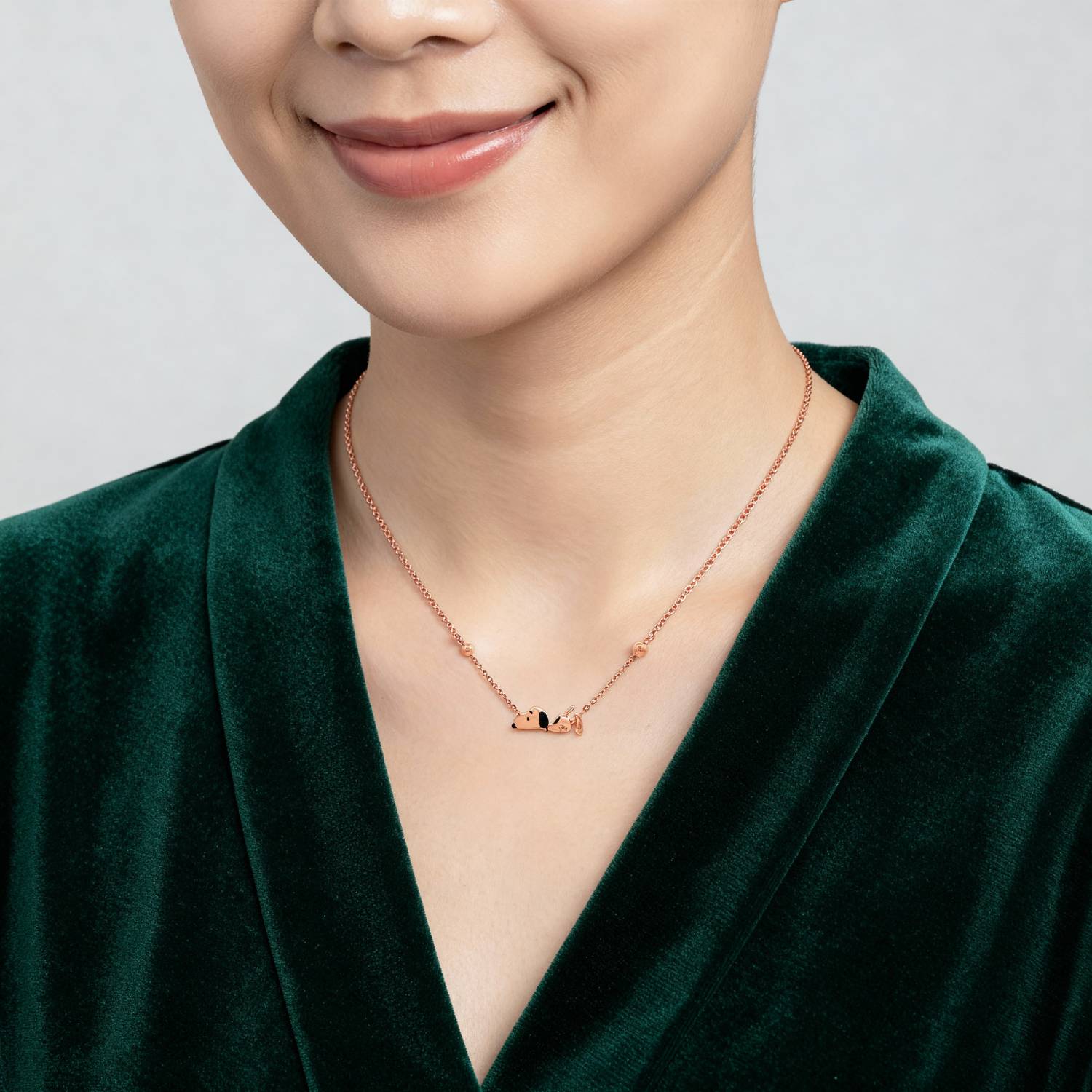 UBS Gold Kalung Emas Peanuts Snoopy - K9k0022 - 17K