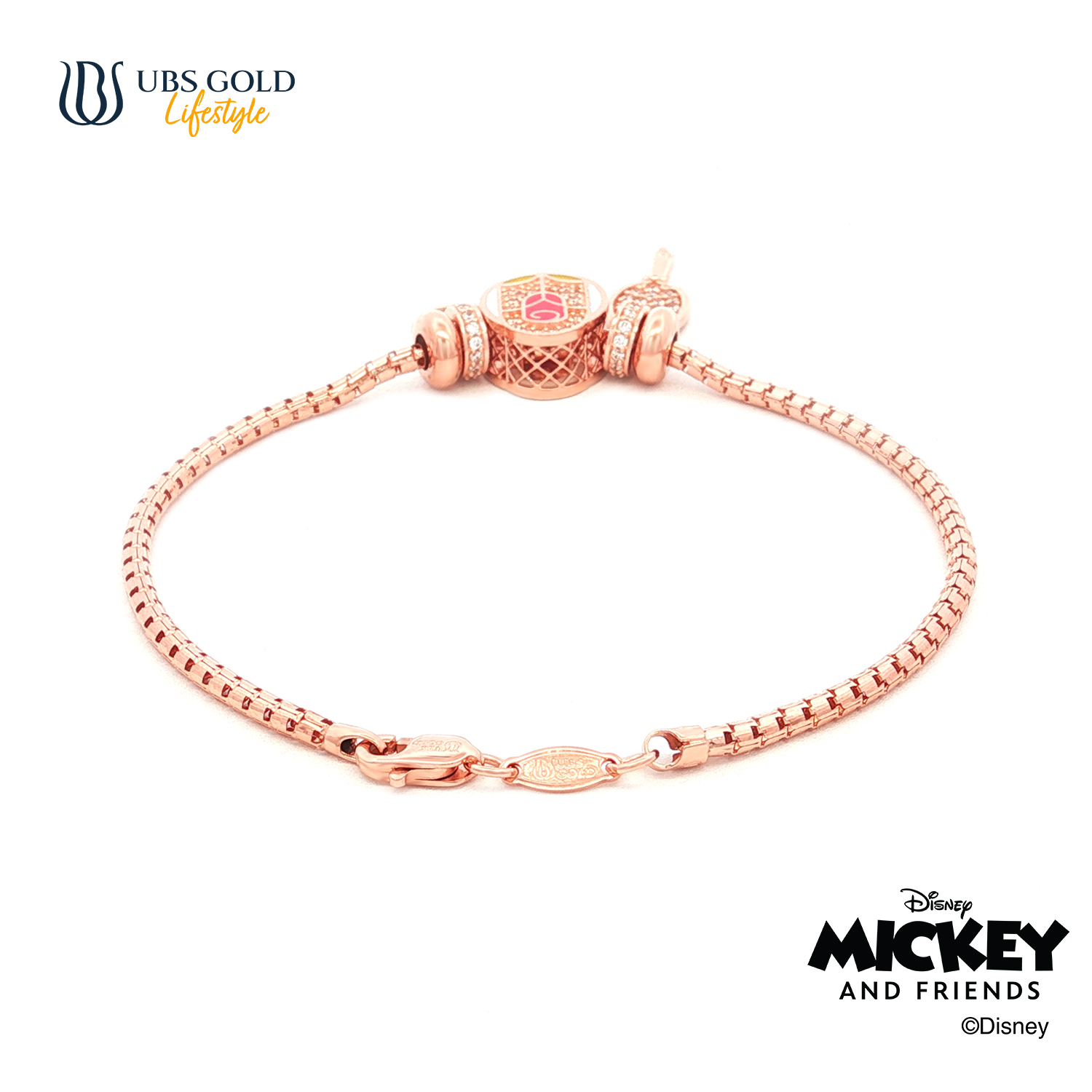 UBS Gold Gelang Emas Disney Princess Belle Charmee - Kgy0213 - 17K