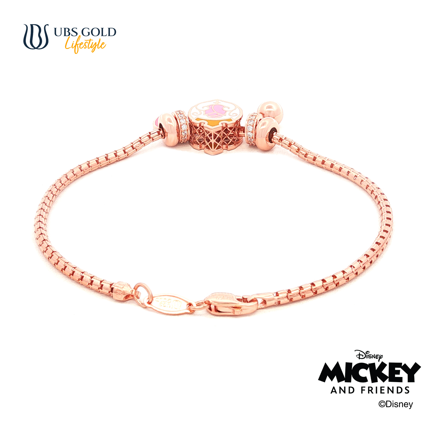 UBS Gold Gelang Emas Disney Princess Aurora Charmee - Kgy0214 - 17K