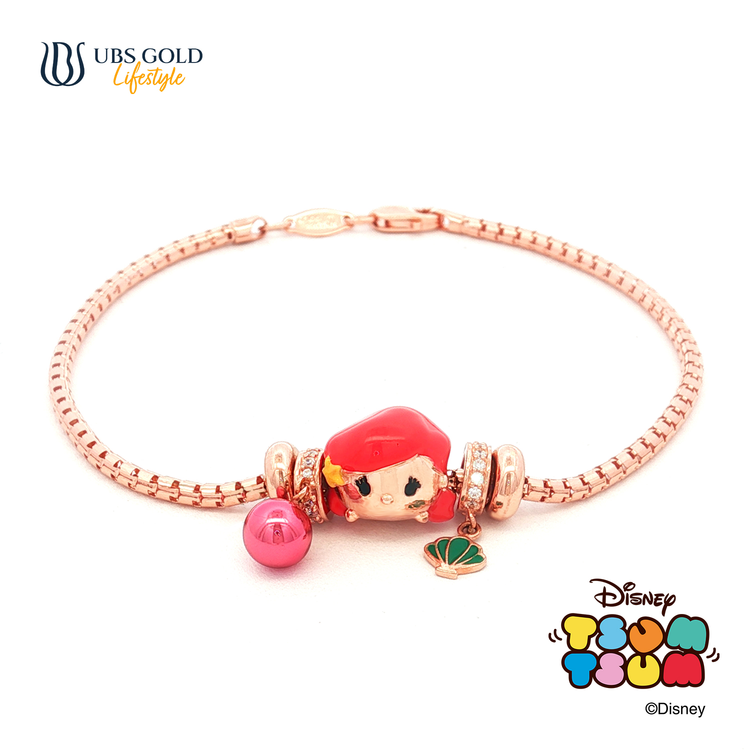 UBS Gold Gelang Emas Disney Tsum-Tsum Charmee - Kgy0222 - 17K
