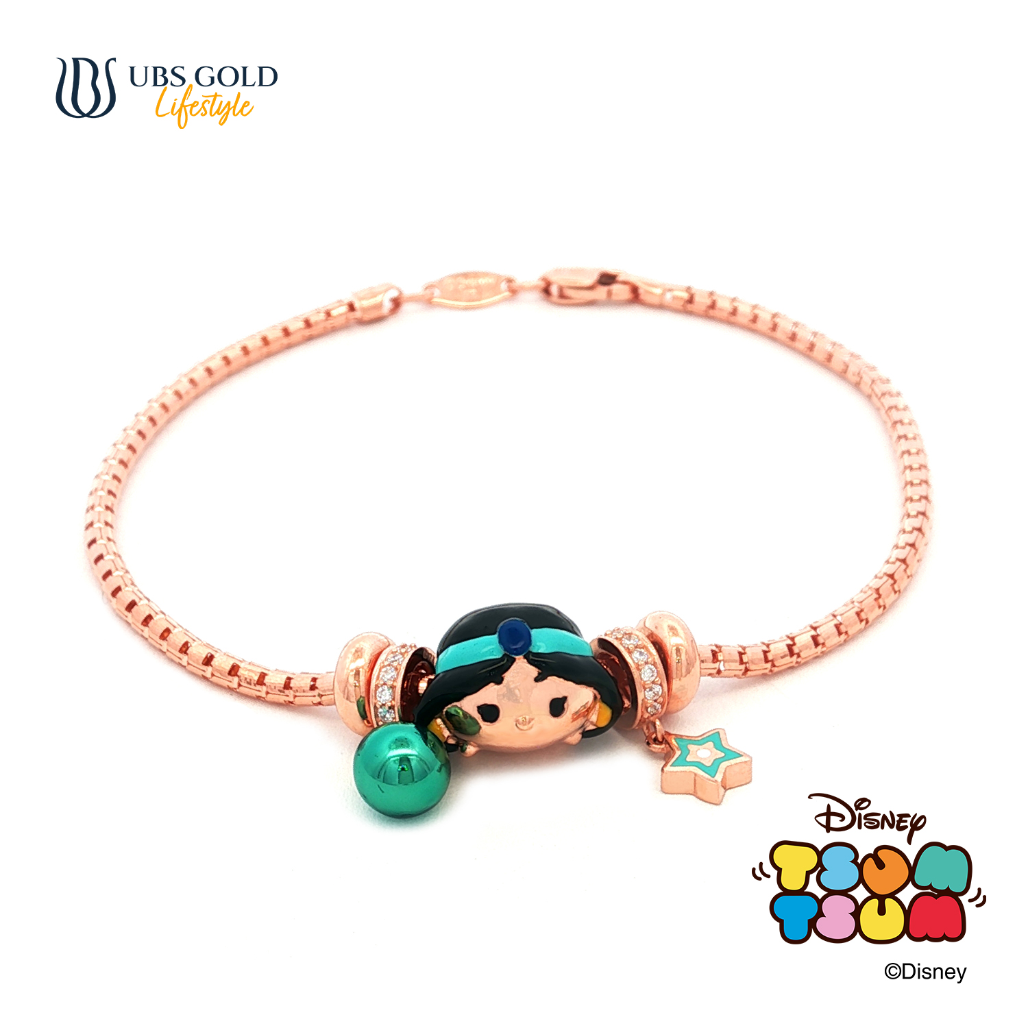 UBS Gold Gelang Emas Disney Tsum-tsum  Charmee - Kgy0223 - 17K