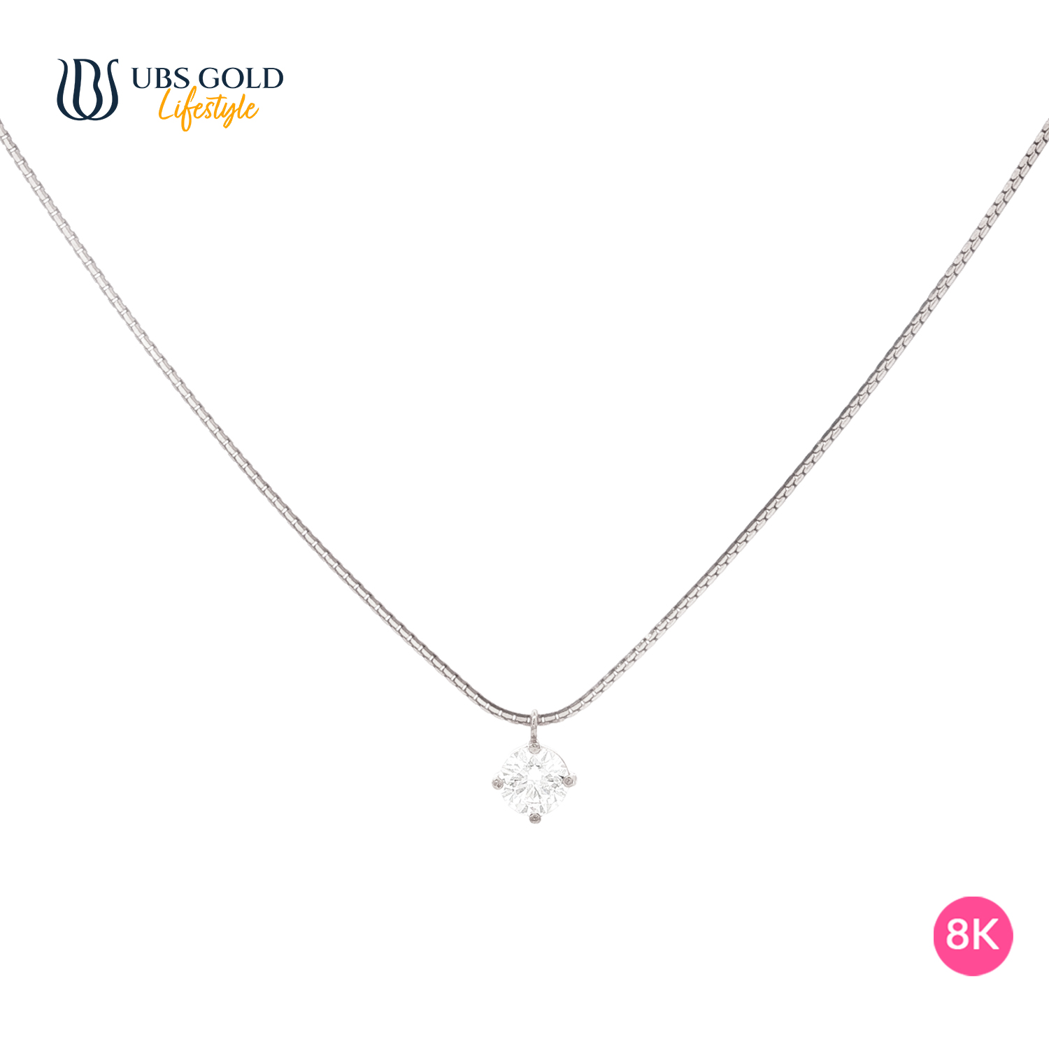 UBS Gold Kalung Emas Le Solitaire - Kkv15647K - 8K