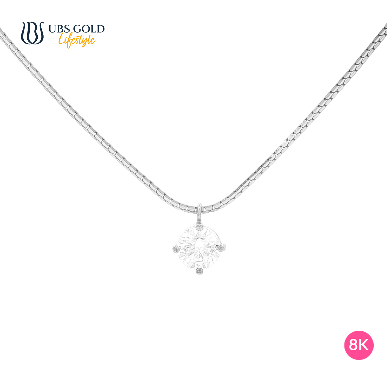 UBS Gold Kalung Emas Le Solitaire - Kkv15647K - 8K