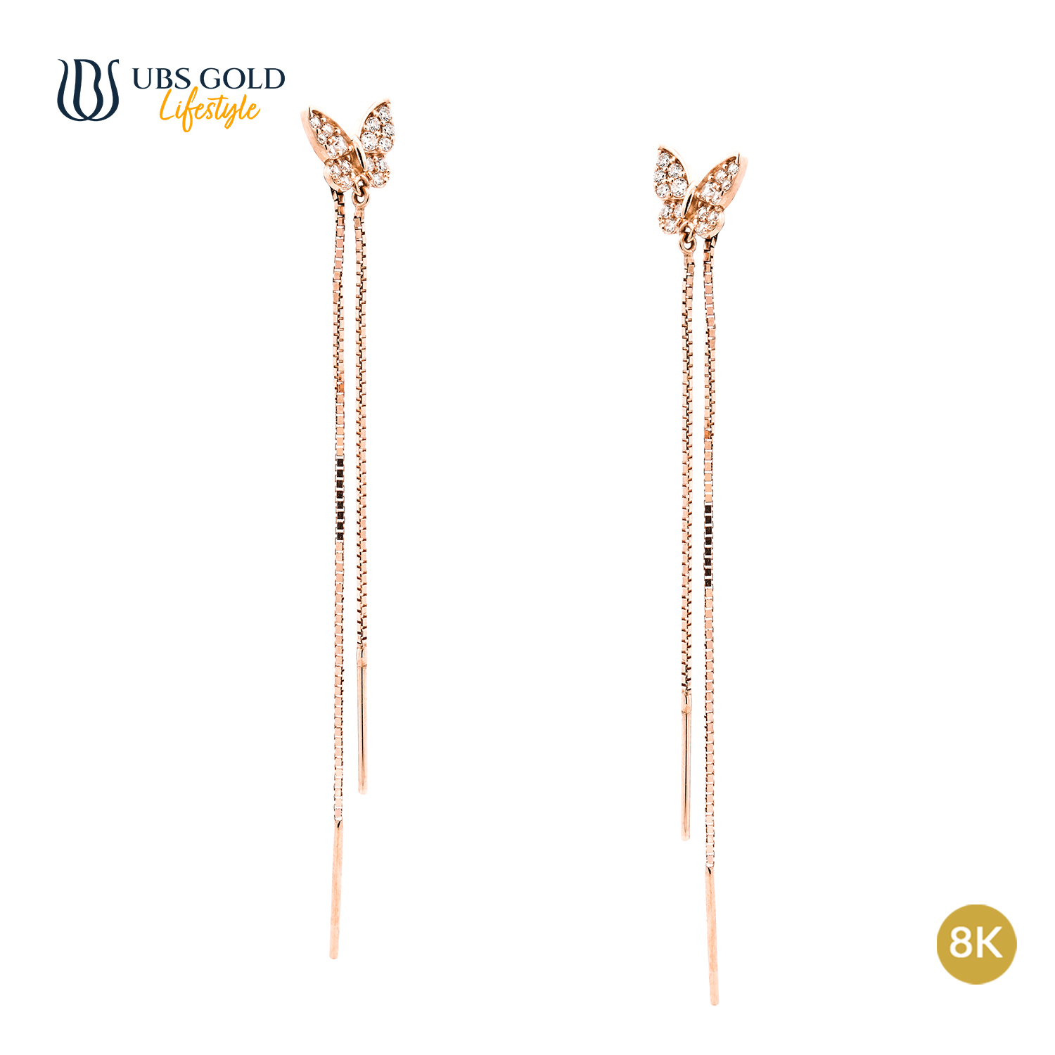 UBS Gold Anting Emas Millie Molly - Kwr1641K - 8K