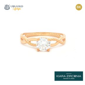 UBS Gold Cincin Emas Solitaire - Cc17125K - 8K