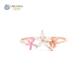 UBS Gold Cincin Emas Sparkle - Ksc1290 - 17K