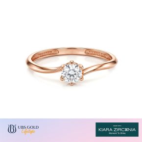 UBS Gold Cincin Emas Solitaire - Cc17669 - 17K