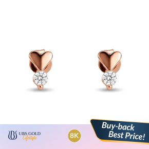 UBS Gold - Anting Emas - 8K - Model Hati - CWB1062K