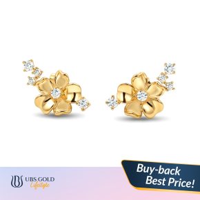 UBS Gold - Anting Emas Ayuna - 17K - Model Bentuk Bunga - CWB1072
