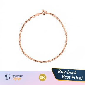 UBS Gold - Gelang Emas Polos - 8K - Kkp8324KG