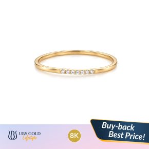 UBS Gold - Cincin Emas Minimalis - 8K - Cc17002K
