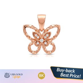UBS Gold - Liotnin Emas - 8K - Model Kupu-kupu - Clb3813K