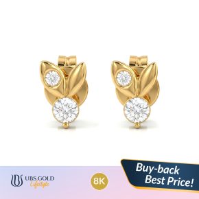 UBS Gold - Anting Emas Floren - 8K - Cwb1068K