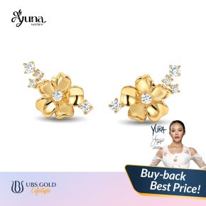 UBS Gold - Anting Emas Ayuna - 17K - Model Bentuk Bunga - CWB1072