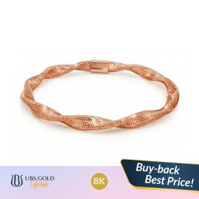 UBS Gold - Gelang Emas Polos Megumi - 8K - Ggvp000405K