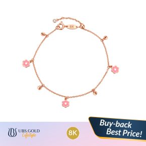 UBS Gold - Gelang Emas Millie Molly Blossom - 8K - Kgv7845K