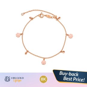UBS Gold - Gelang Emas Millie Molly Blossom - 8K - Kgv7846K