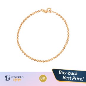 UBS Gold - Gelang Emas Polos - 8K - Kkp4306K