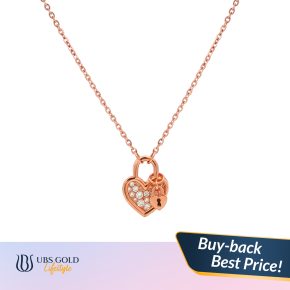 UBS Gold - Kalung Emas - 17K - Model Hati - Kkv16028