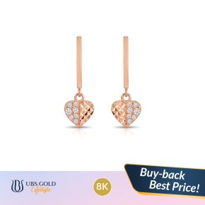 UBS Gold - Anting Emas - 8K - Model Hati - Ksa1366K