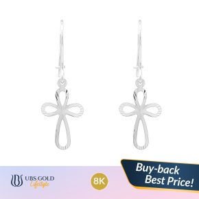 UBS Gold - Anting Emas Salib - 8K - Aap0074K