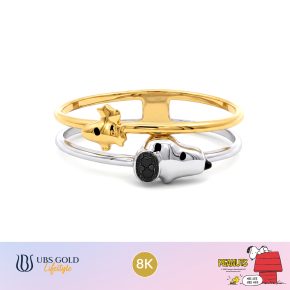 UBS Gold - Cincin Emas Peanuts Snoopy - 8K - C9c0007K