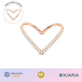 UBS Gold - Cincin Emas Two Way Looks - 8K - Cc17810K