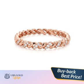 UBS Gold - Cincin Emas - 17K - Model Minimalis - Cc17818