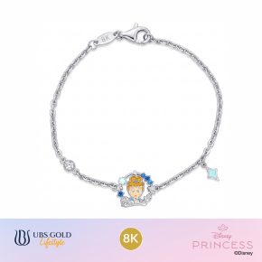 UBS Gold - Gelang Emas Anak Disney Princess Cinderella - 8K - Hgy0223K