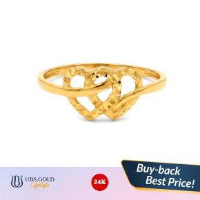 UBS Gold - Cincin Emas - 24K - Model Hati - Ccs3252