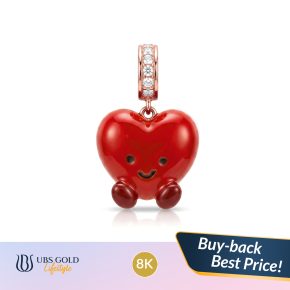 UBS Gold - Liontin Charmee Fluffy Friend - 8K - Heart - Cdl0321K