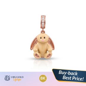 UBS Gold - Liontin Charmee Fluffy Friend - 8K - Bunny Jelly - Cdl0340K