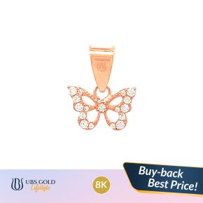UBS Gold - Liontin Emas - 8K - Model Kupu-kupu - Clb3614K