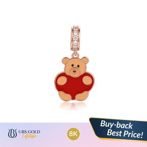 UBS Gold - Liontin Charmee Fluffy Friend - 8K - Beary Love - Clb3864K