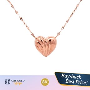 UBS Gold - Kalung Emas - Model Hati - 8K - Ksk1384K